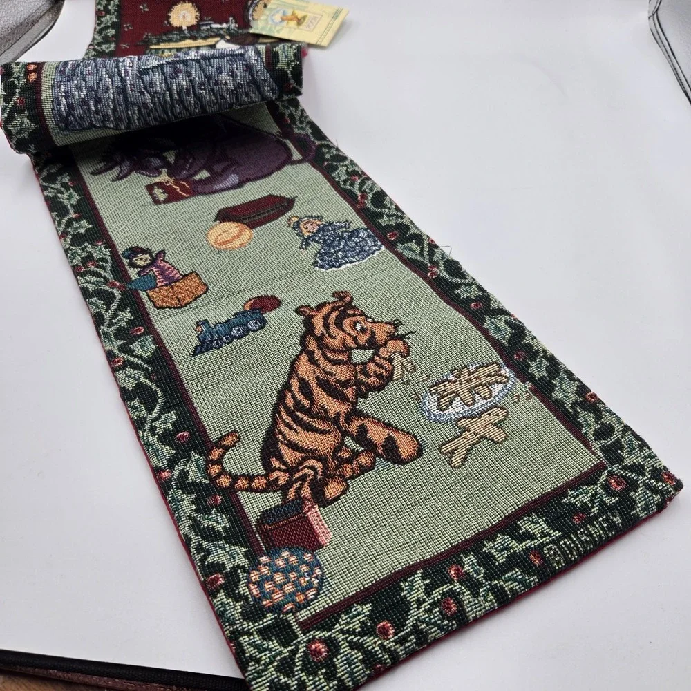 Vtg New Disney Classic Winnie The Pooh Wall‎ Hanging Tapestry 33x8